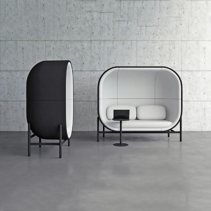 Space Egg Shape Two Seater Sofa, Single Seater