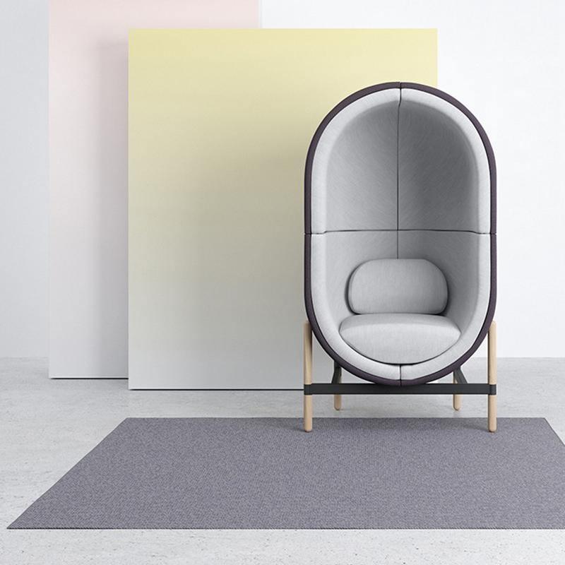 Space Egg Shape Two Seater Sofa, Single Seater