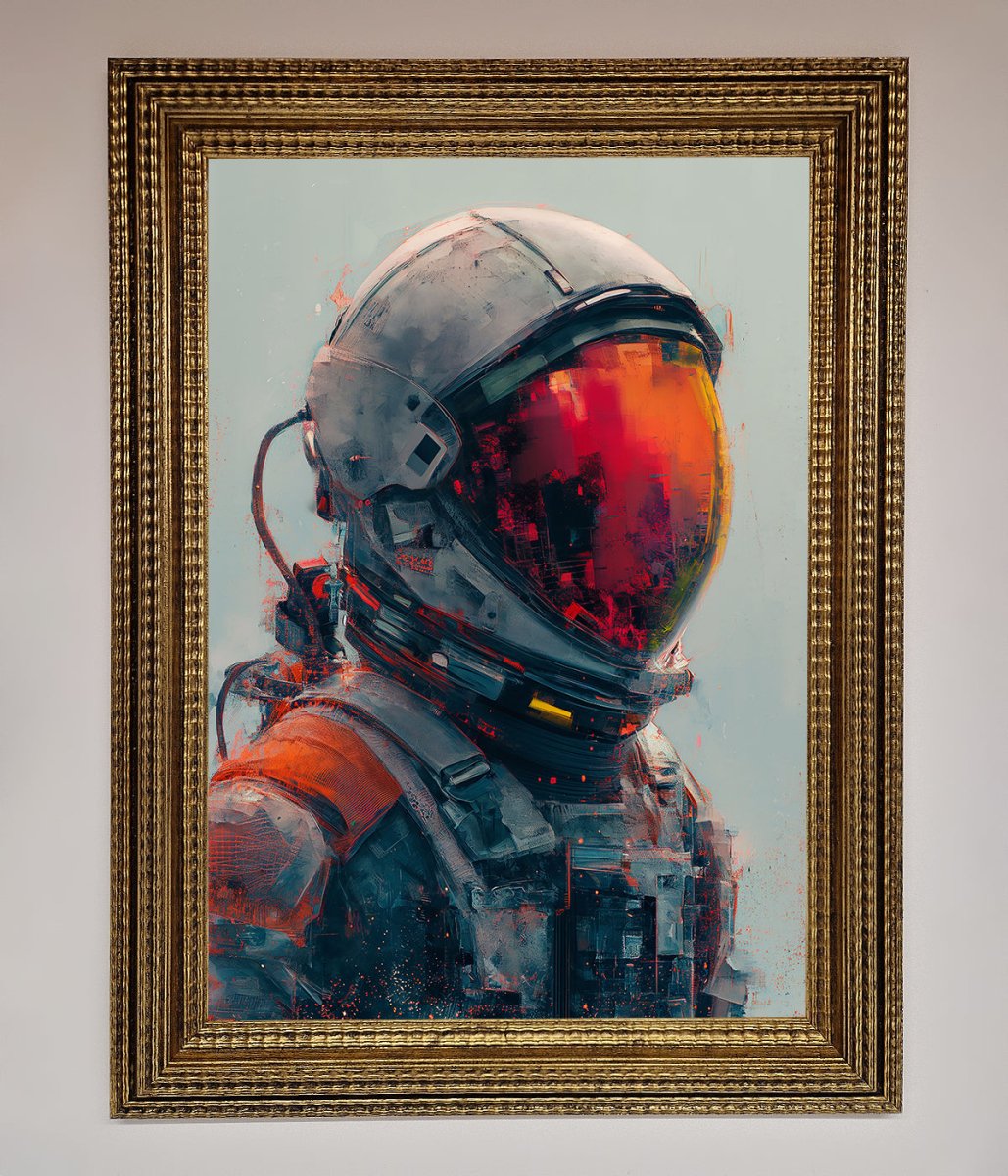 Space Man Framed Wall Art - Zestio