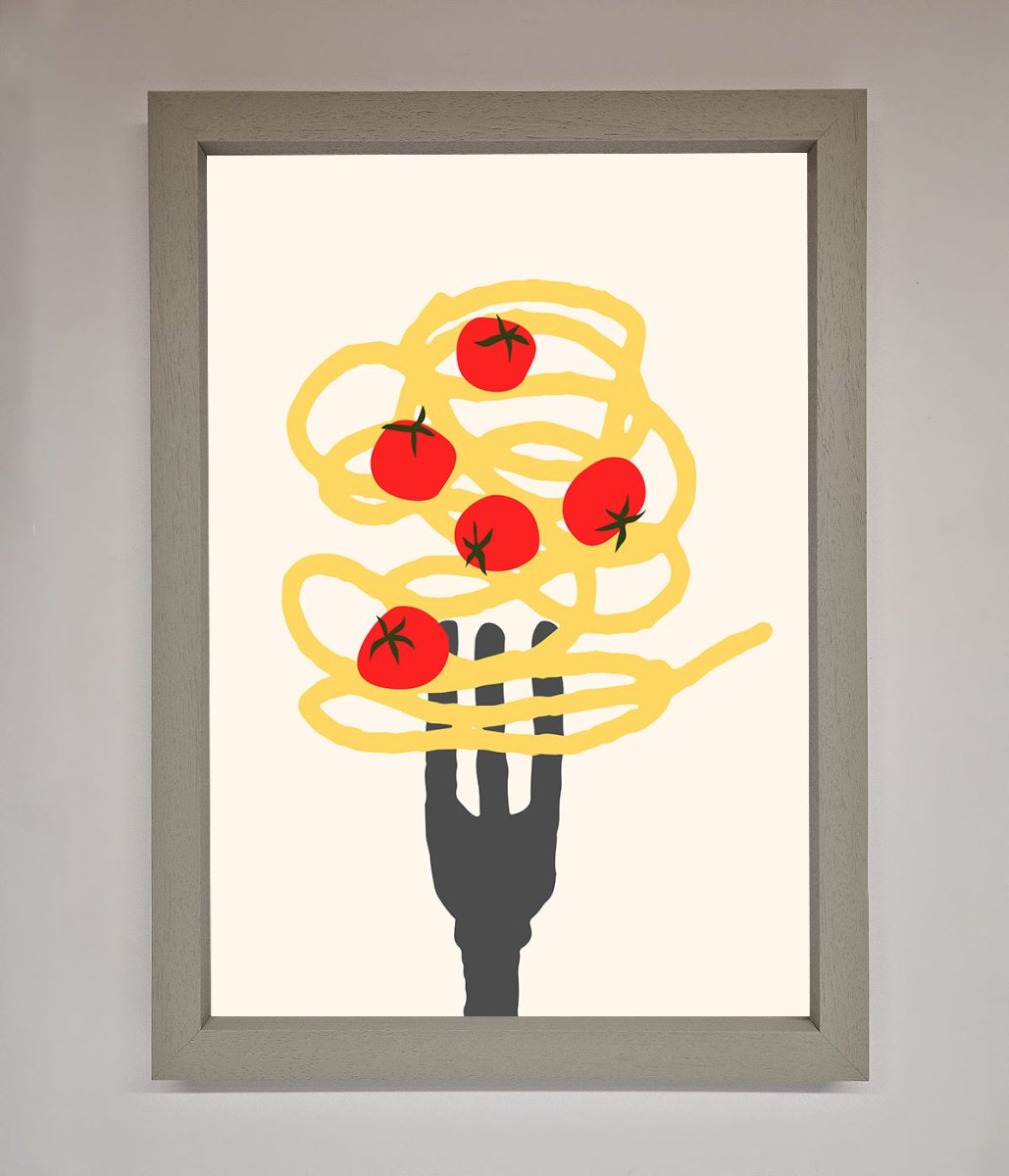 Spaghetti Folk Framed Print - Zestio