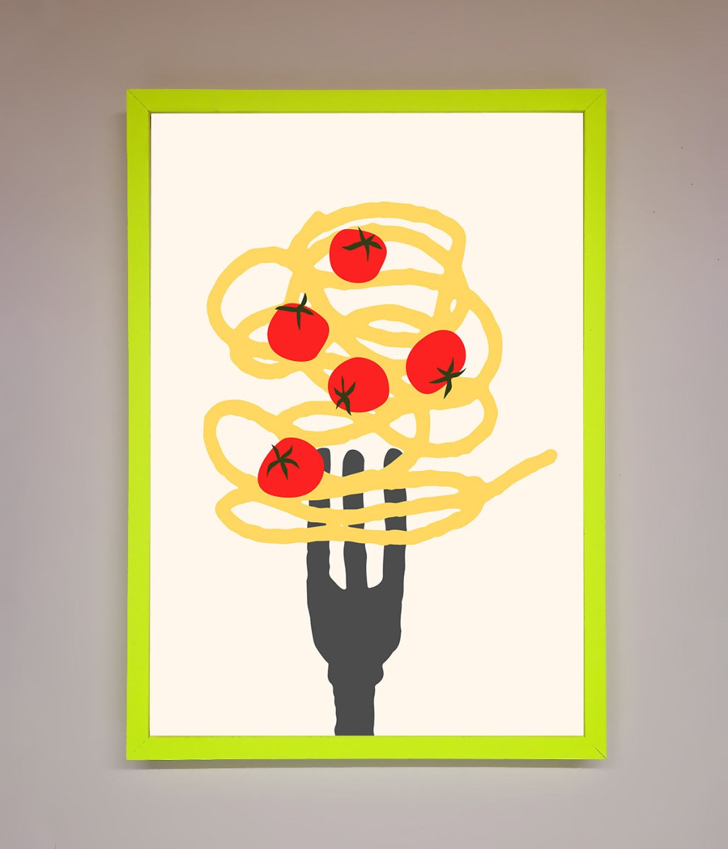Spaghetti Folk Framed Print - Zestio