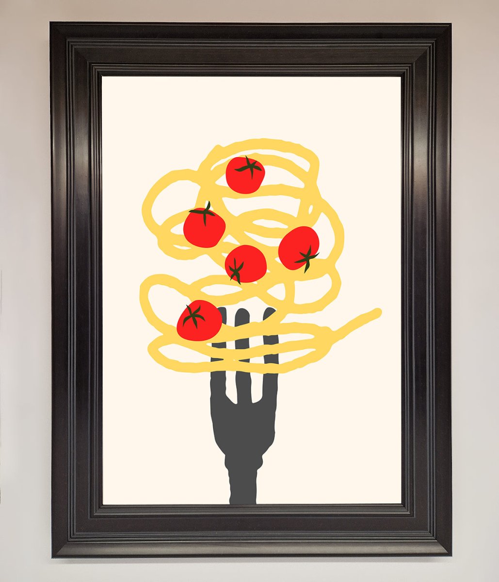Spaghetti Folk Framed Print - Zestio