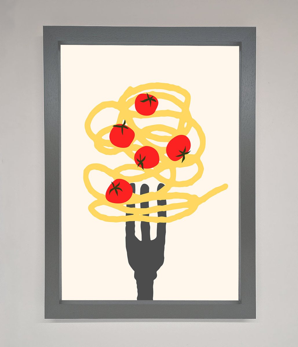 Spaghetti Folk Framed Print - Zestio