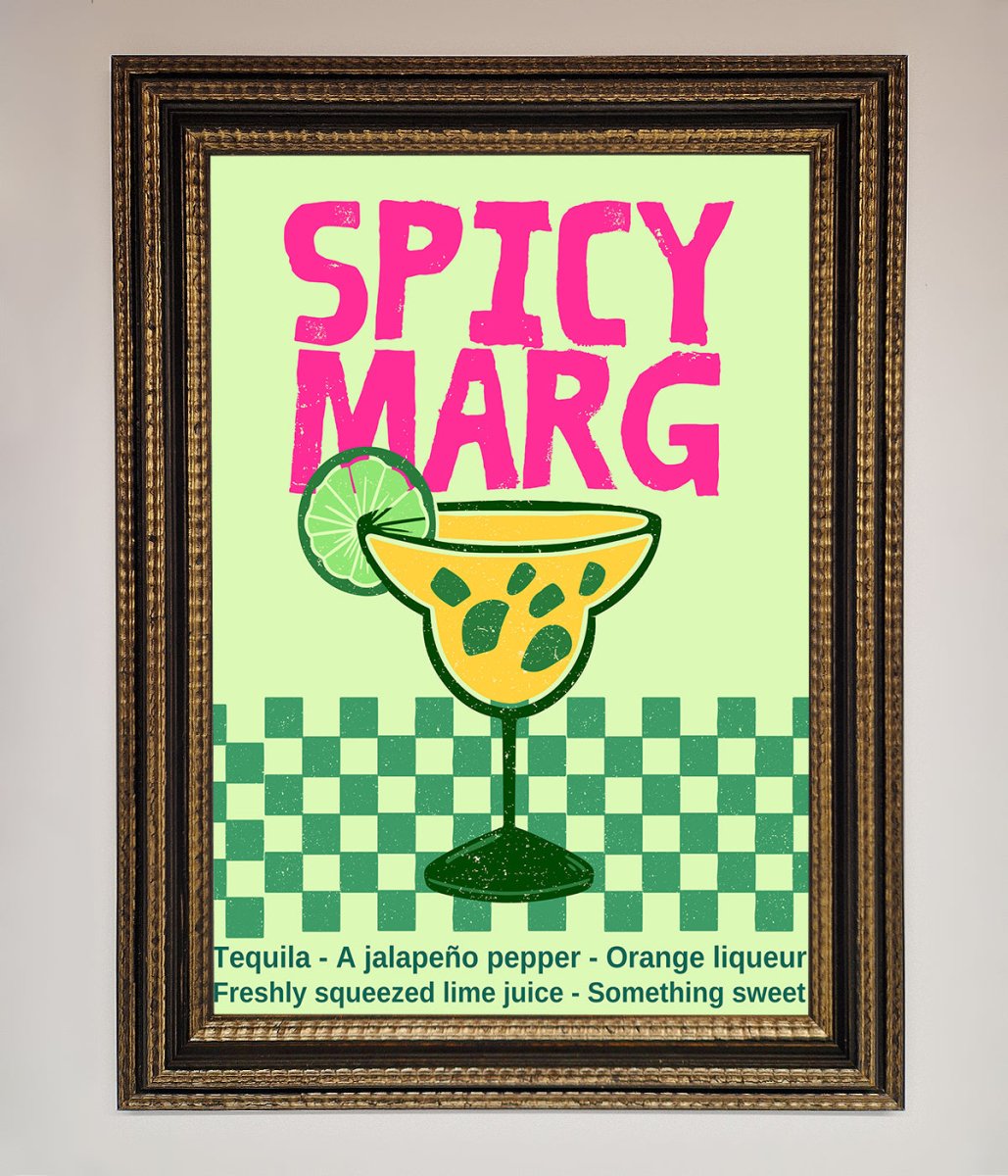 Spicy Marg Framed Poster - Zestio