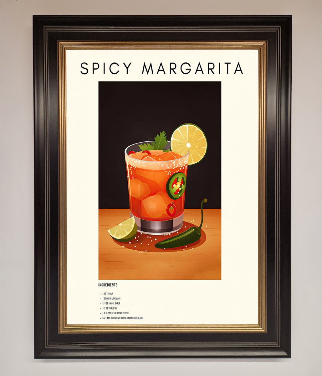 Spicy Margarita A1 Framed Poster - Zestio