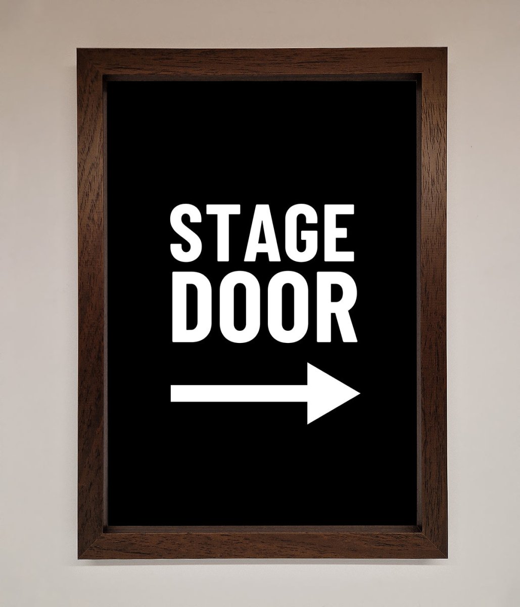 Stage Door Framed Print - Zestio