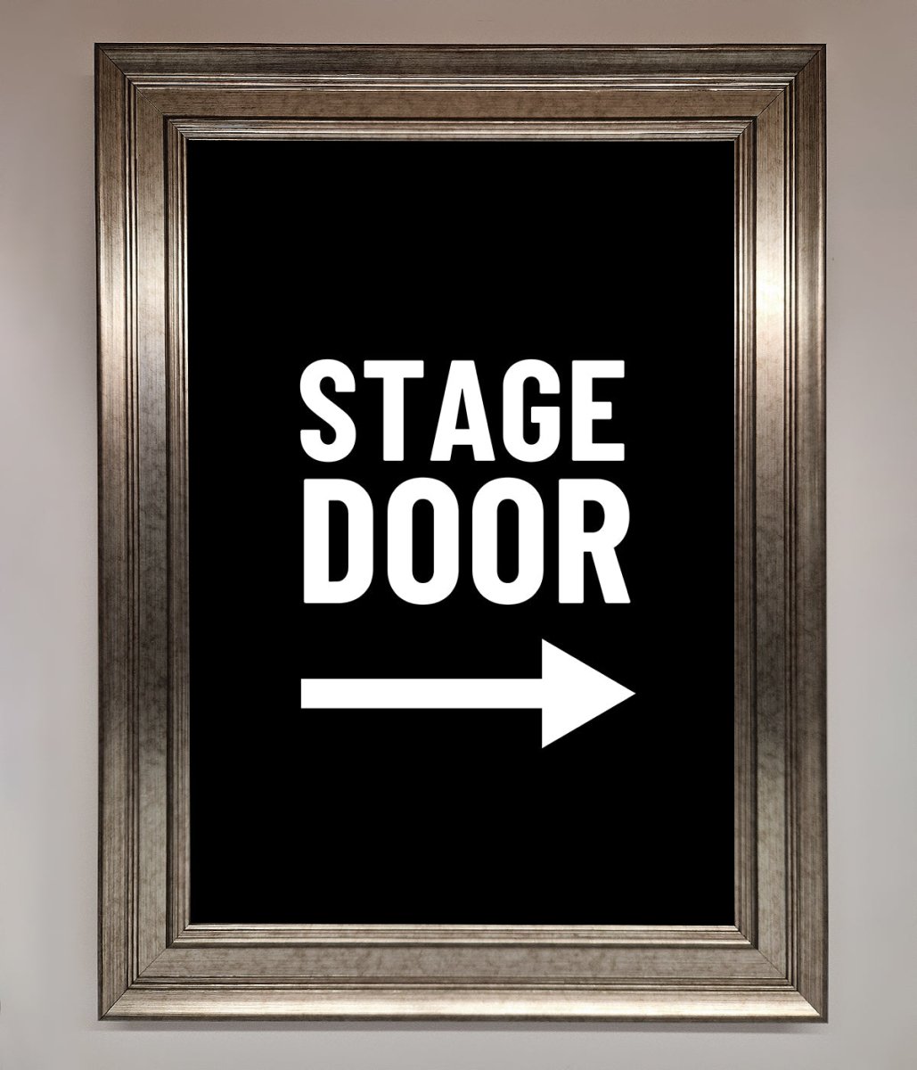 Stage Door Framed Print - Zestio