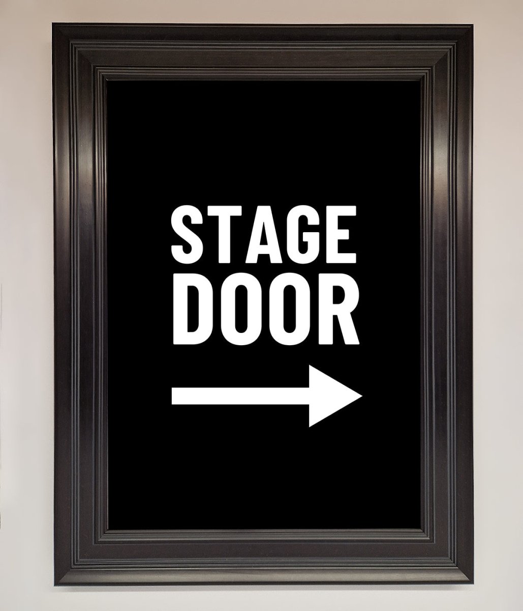 Stage Door Framed Print - Zestio