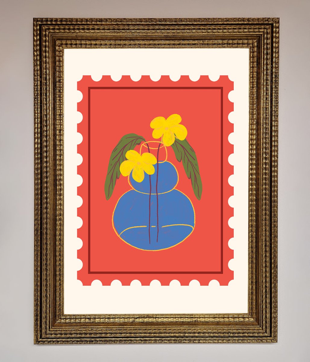 Stamp Plant Framed Wall Art - Zestio