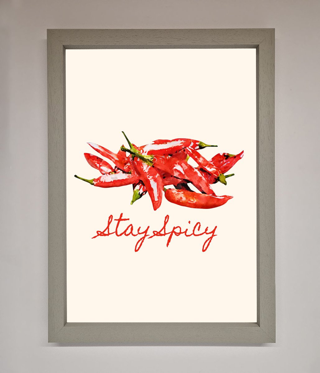 Stay Spicy Framed Print - Zestio