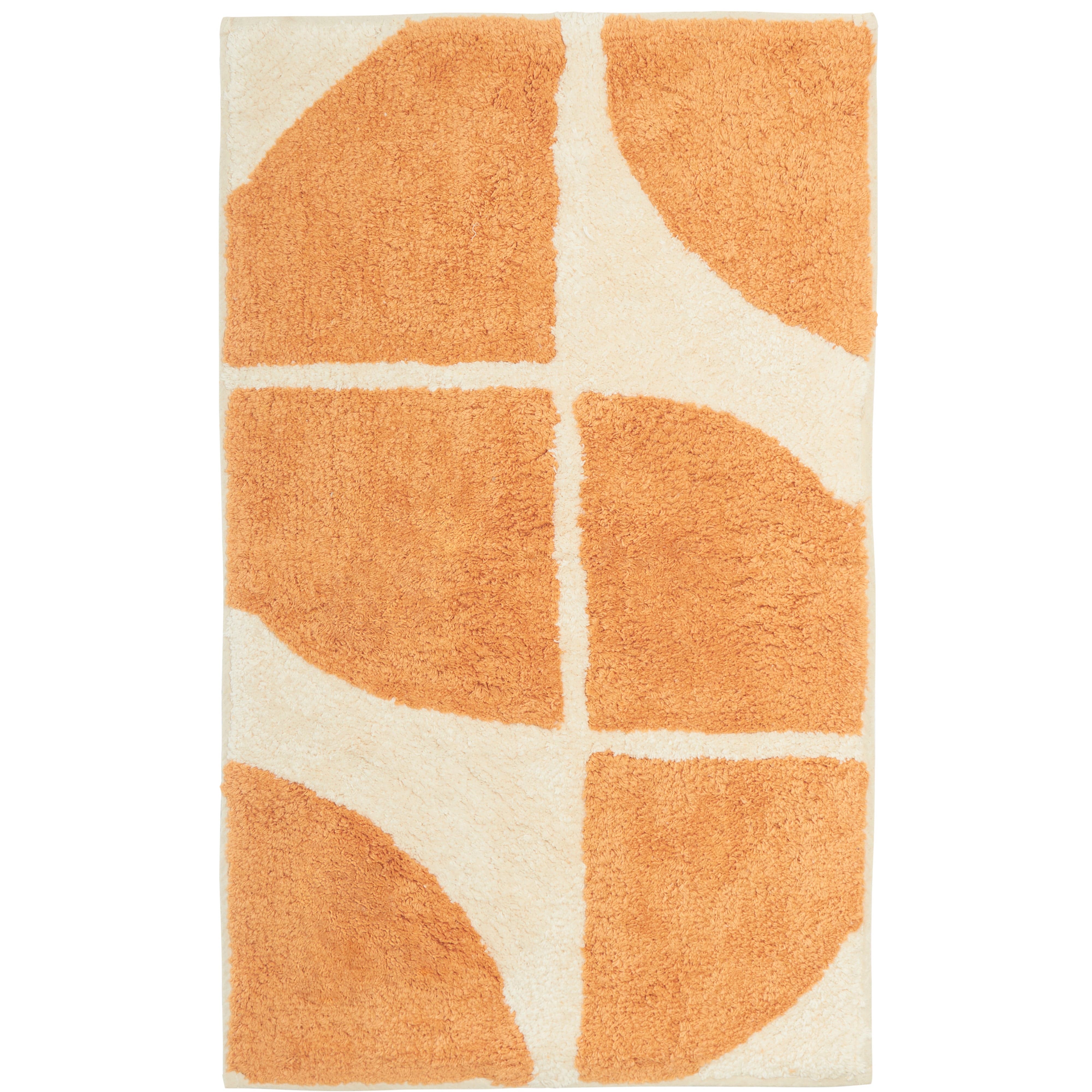 OLIVIA ROCCO Stockholm Bath Mat Non Slip Backing Super Soft Water Absorbent Cotton Blend Quick Drying Bathroom Floor Rug