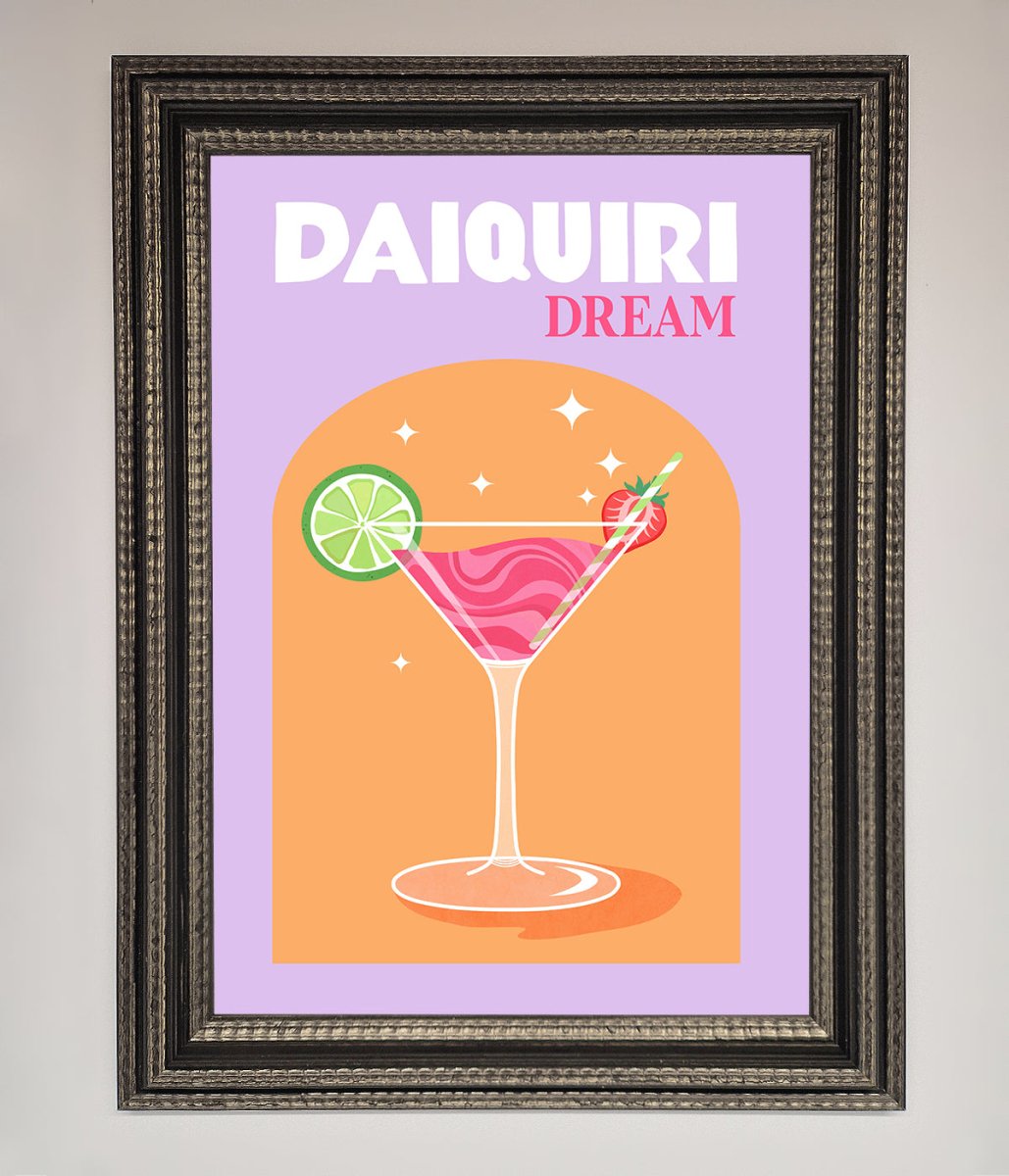 Strawberry Daiquiri Framed Print - Zestio