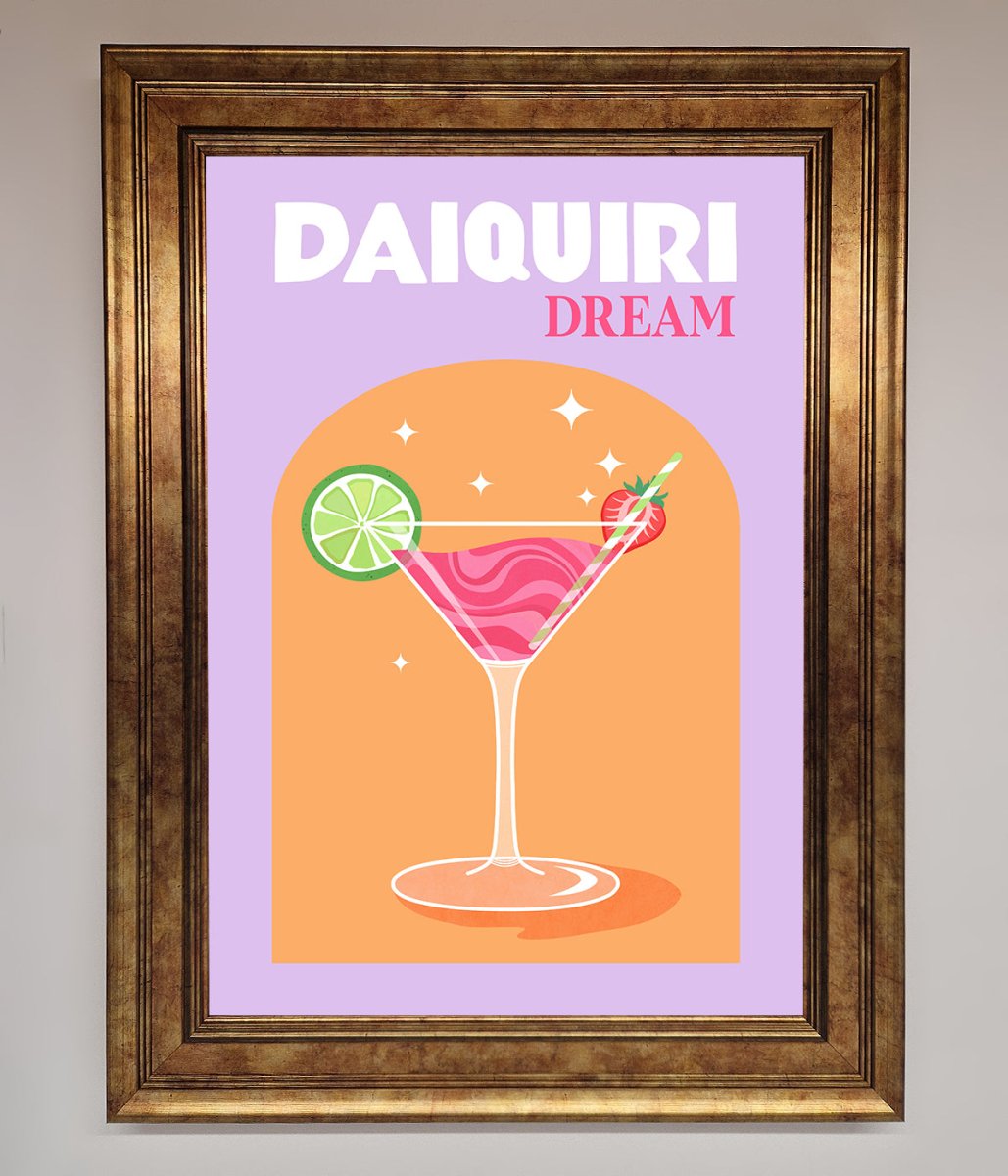Strawberry Daiquiri Framed Print - Zestio