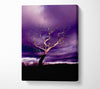 Stunning Purple Night Tree Canvas Wall Art - Zestio