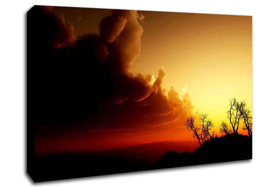 Stunning Sun Clouds Canvas Wall Art - Zestio