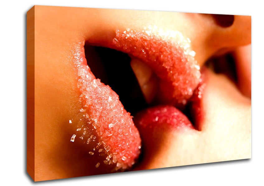 Sugar Lips Canvas Wall Art - Zestio