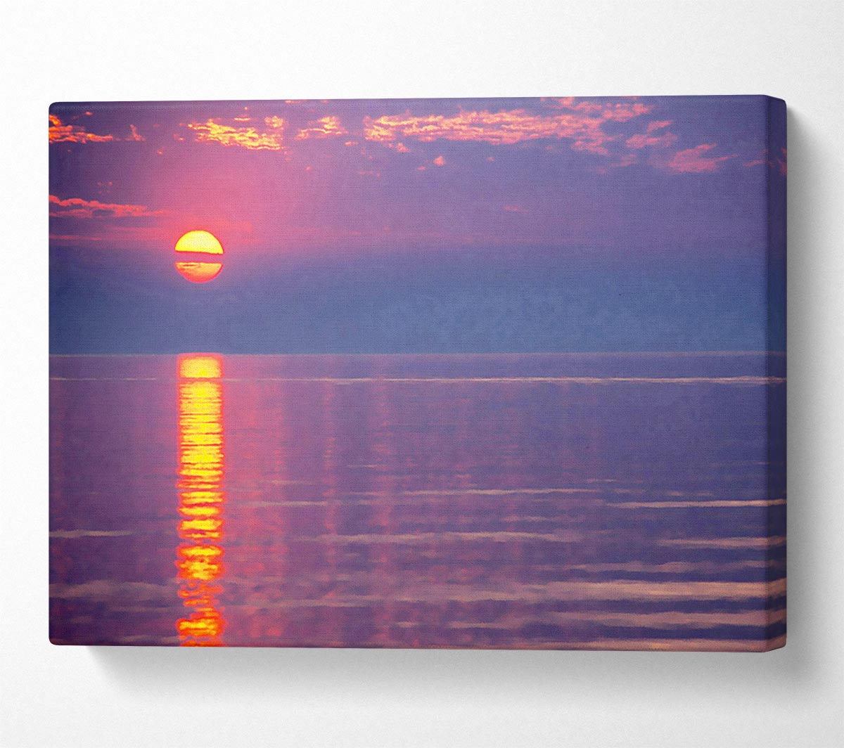 Sun Blaze Pink Canvas Wall Art - Zestio