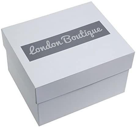 London Boutique Crystal Clear Double Swan Model, Clear Crystal Base, Twin Swan, Elegant Home Decoration, Gift in White Gift Box for All Occasions