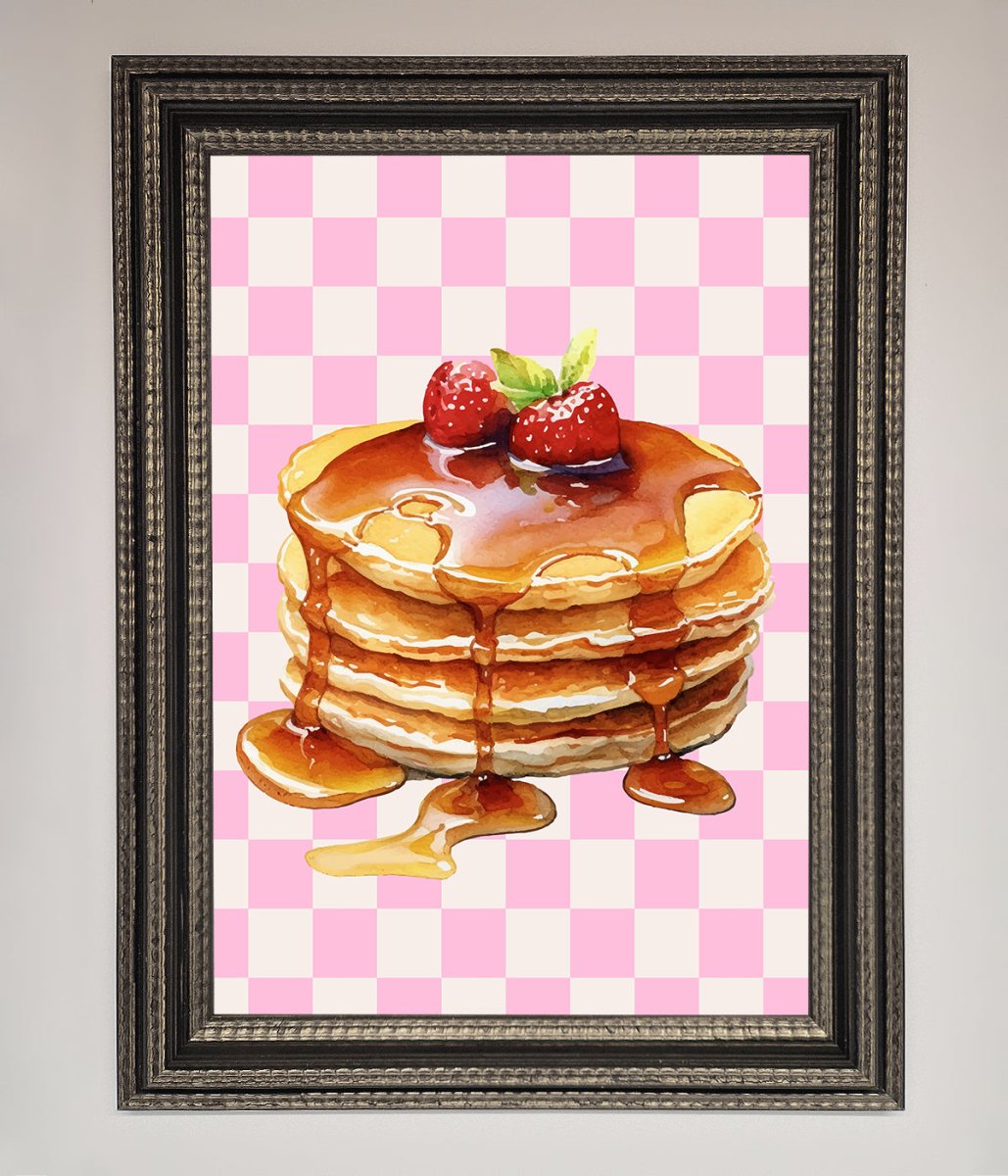 Syrup Pankcakes Framed Print - Zestio