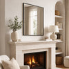 Takara - Black Metal Rectangle Mirror - 70cm x 50cm - Zestio