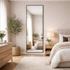 Takara - Full Length Black Metal Rectangle Mirror - 180cm x 60cm - Zestio