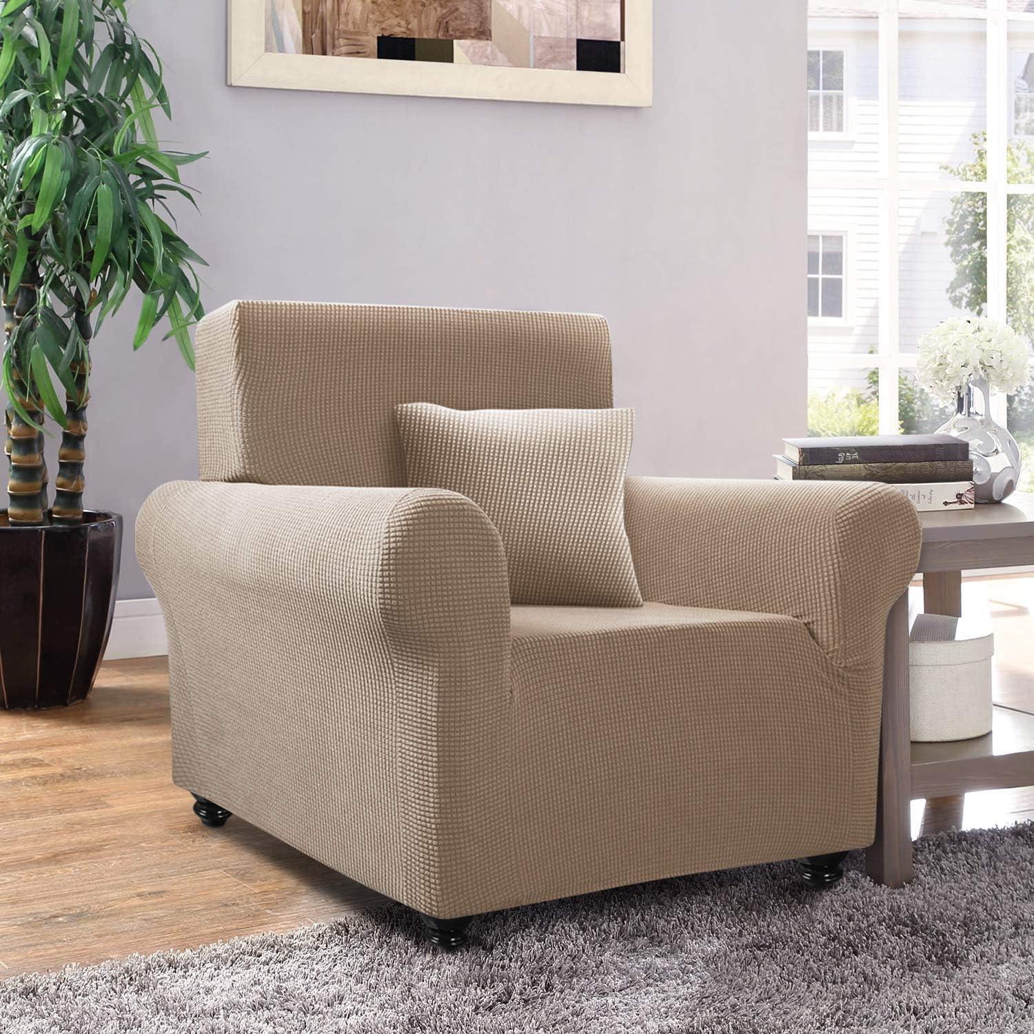 Sofa Cover 1 Seater Stretch Slipcover 80-120cm Elastic Protector TAOCOCO