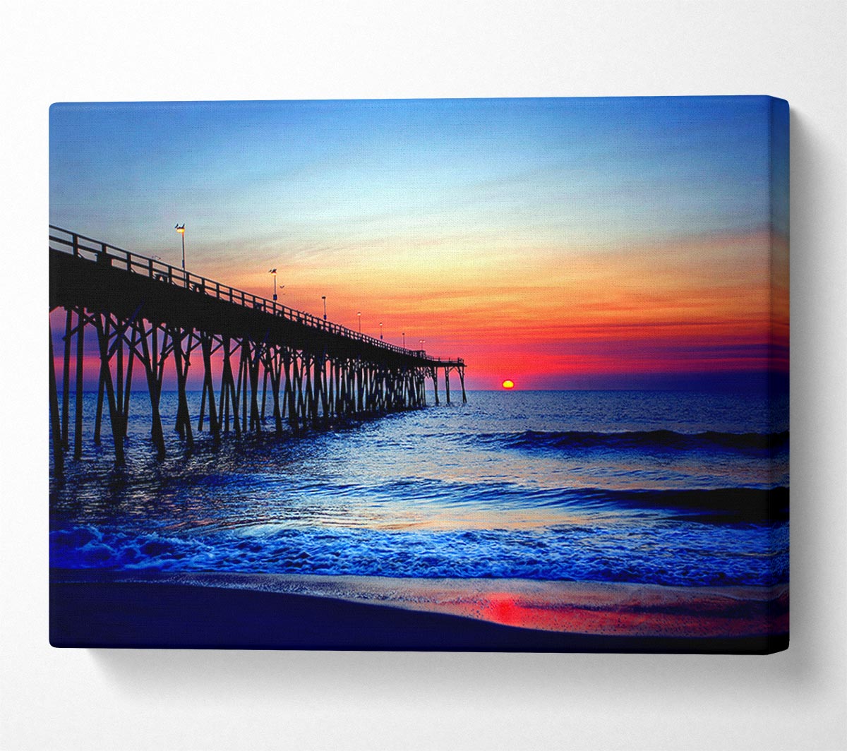 The Oceans Pier Canvas Wall Art - Zestio