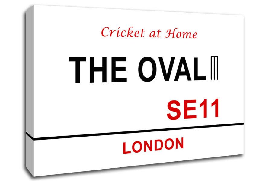 The Oval Signs Canvas Wall Art - Zestio