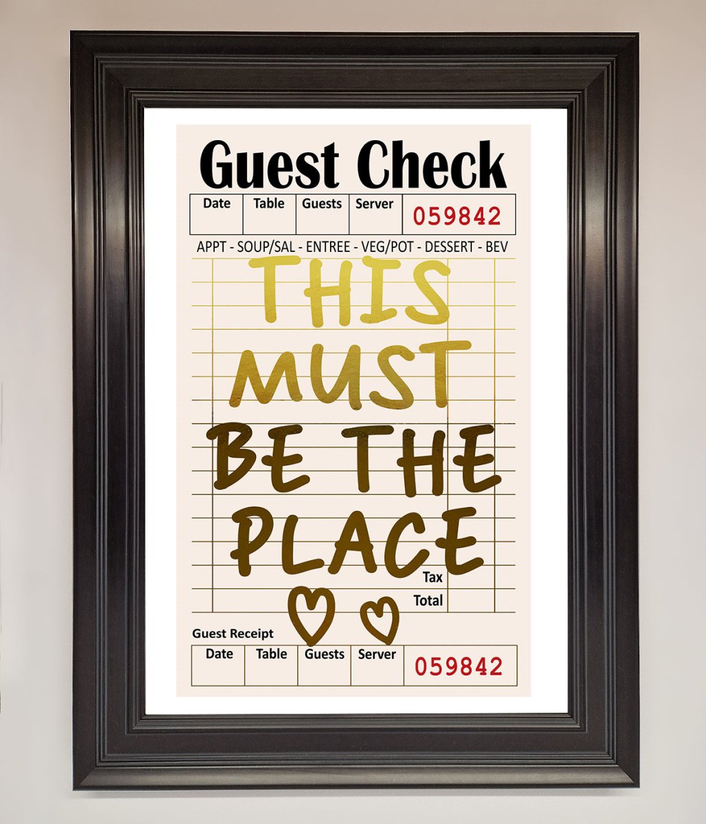 This Must Be The Place Foil Print - Zestio