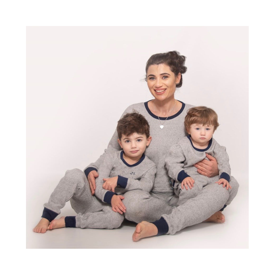 Boys Grey Jersey Lounge Set