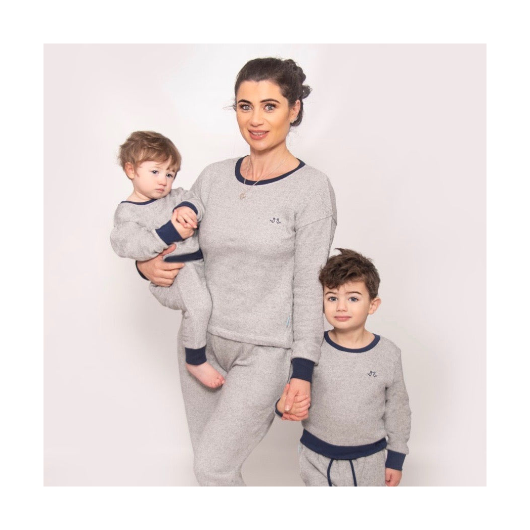 Boys Grey Jersey Lounge Set