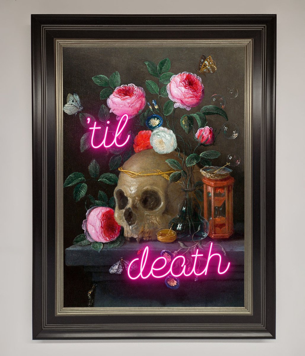 Til Death Skull Framed Wall Art - Zestio