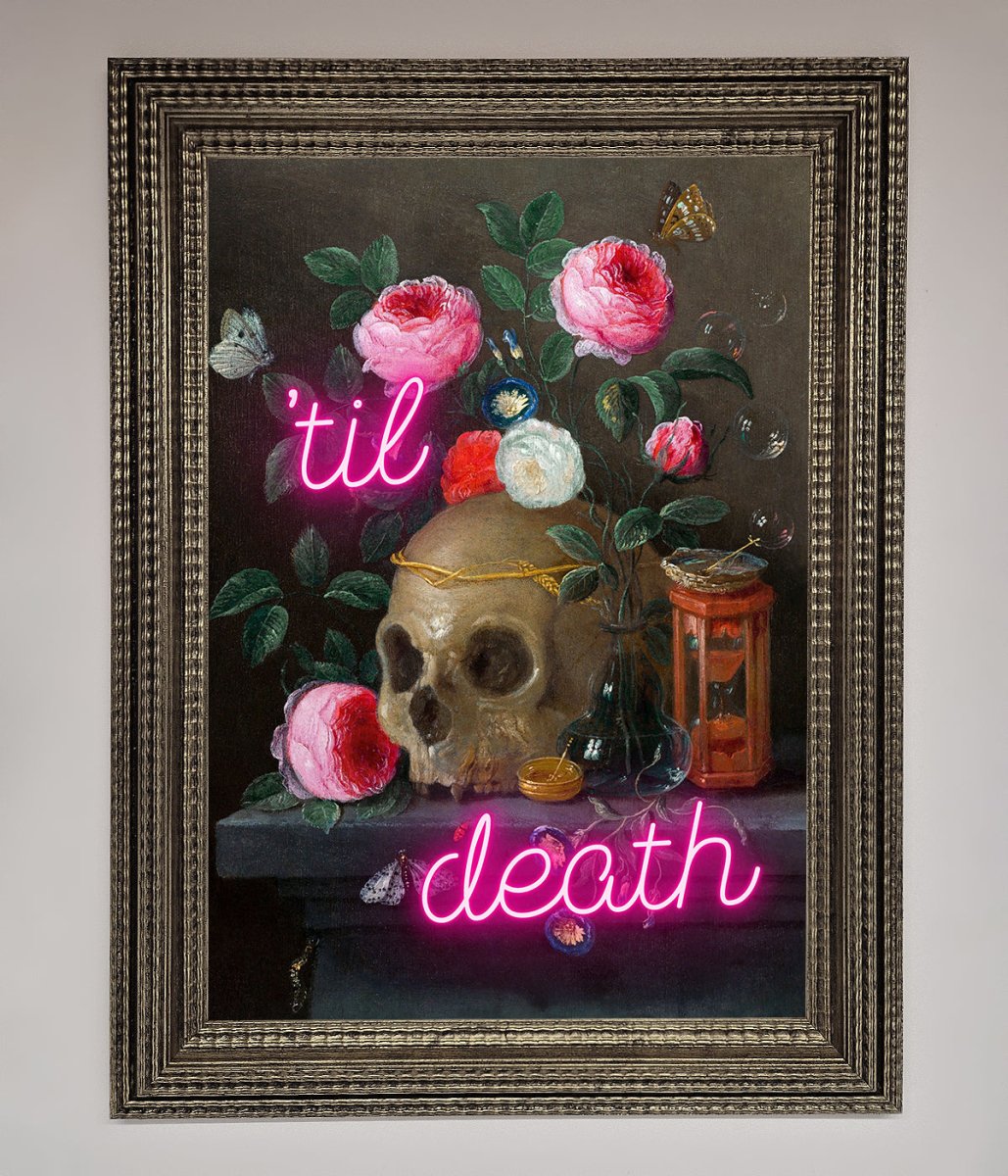 Til Death Skull Framed Wall Art - Zestio