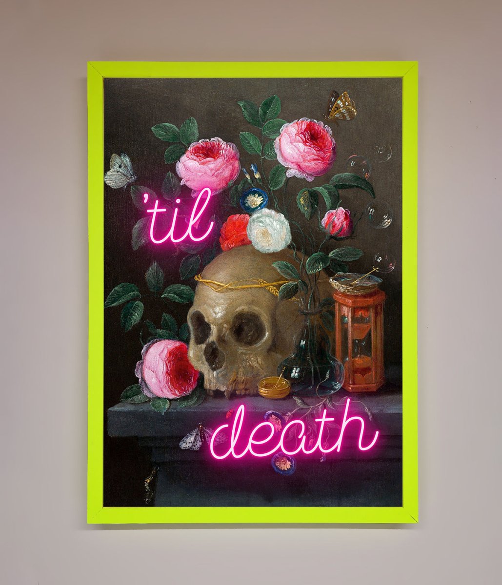 Til Death Skull Framed Wall Art - Zestio
