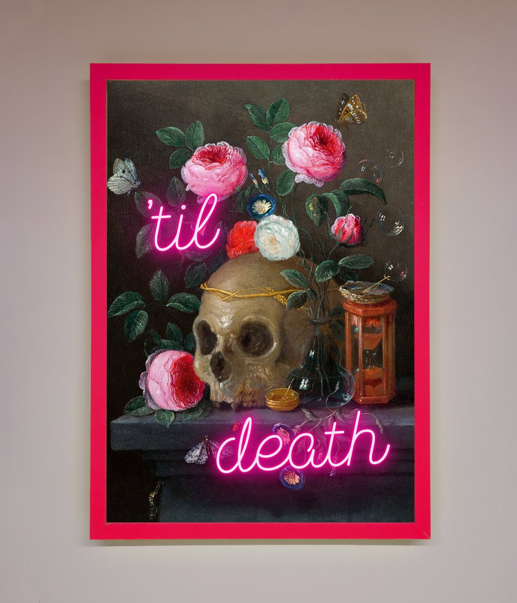 Til Death Skull Framed Wall Art - Zestio