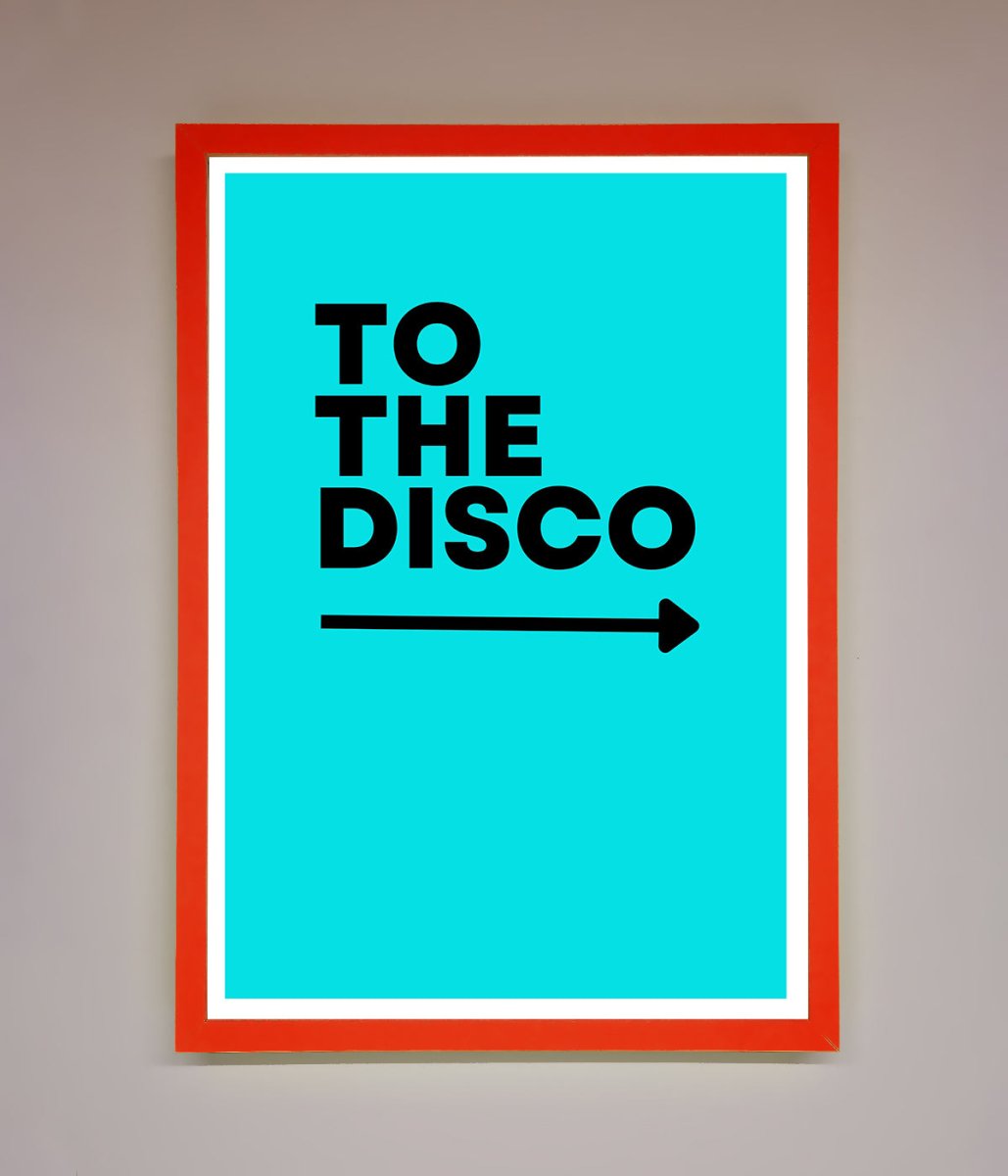 To The Disco Blue Framed Poster - Zestio