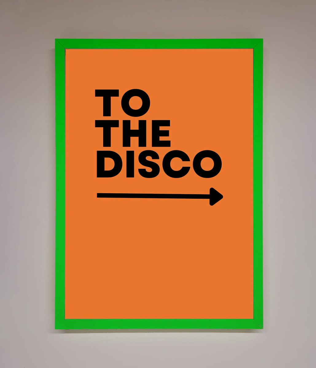 To The Disco Framed Print - Zestio