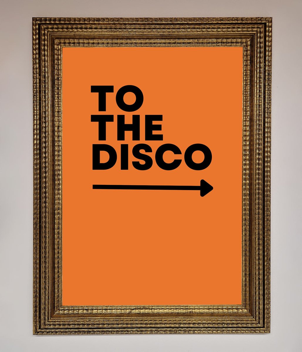 To The Disco Framed Print - Zestio