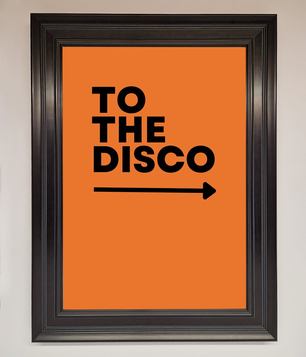 To The Disco Framed Print - Zestio