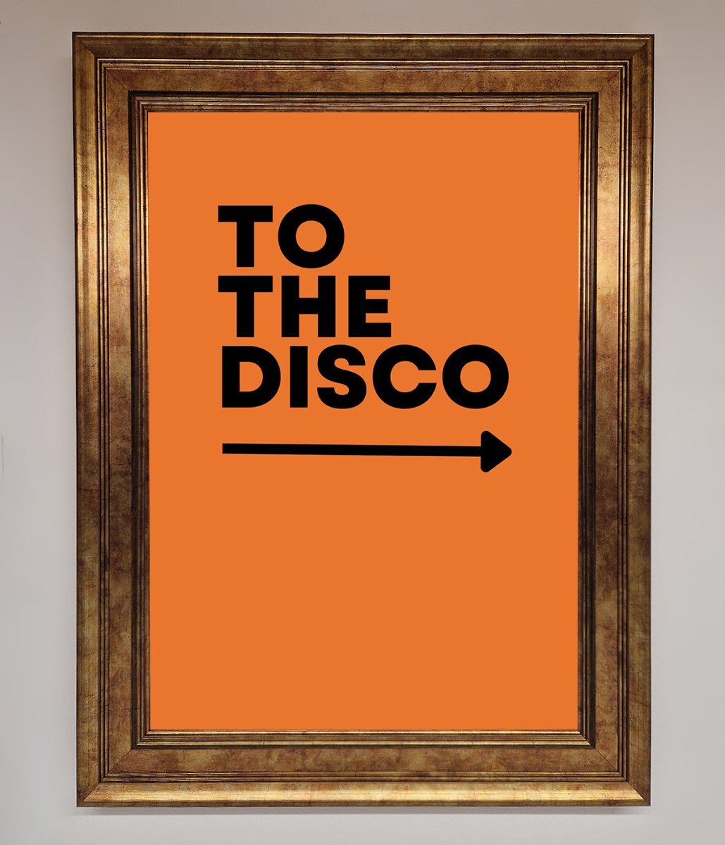 To The Disco Framed Print - Zestio