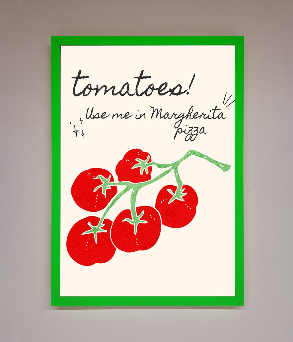 Tomatoes For Pizza Framed Poster - Zestio