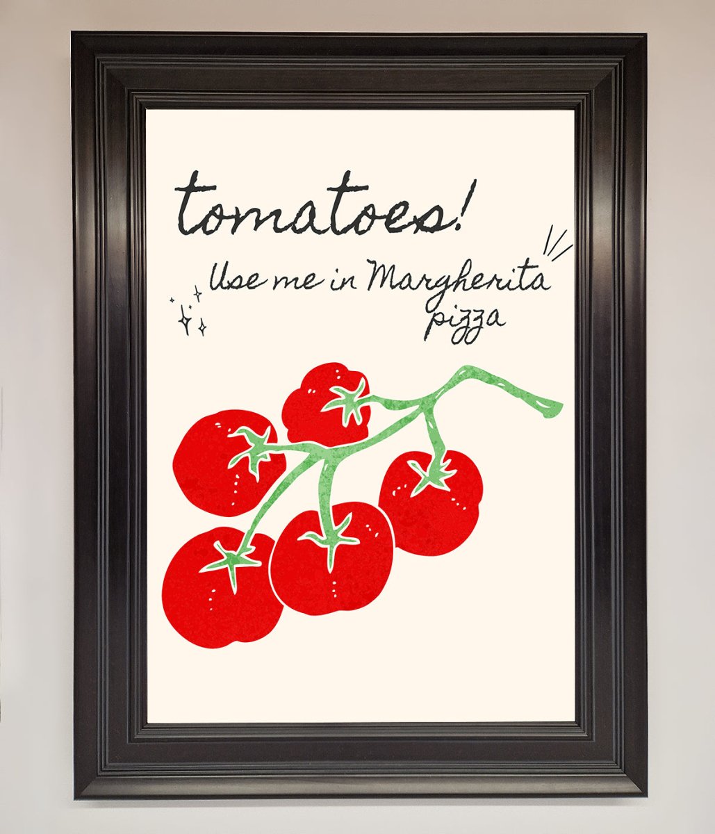 Tomatoes For Pizza Framed Poster - Zestio