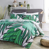 OLIVIA ROCCO Tropical Leaf Reversible Duvet Set Cotton Rich Bedding for Single Double King Sizes with Botanical Designs