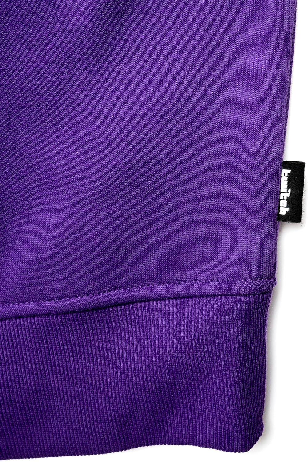 Twitch Graphic Hoodie Sweatshirt - Purple Size M