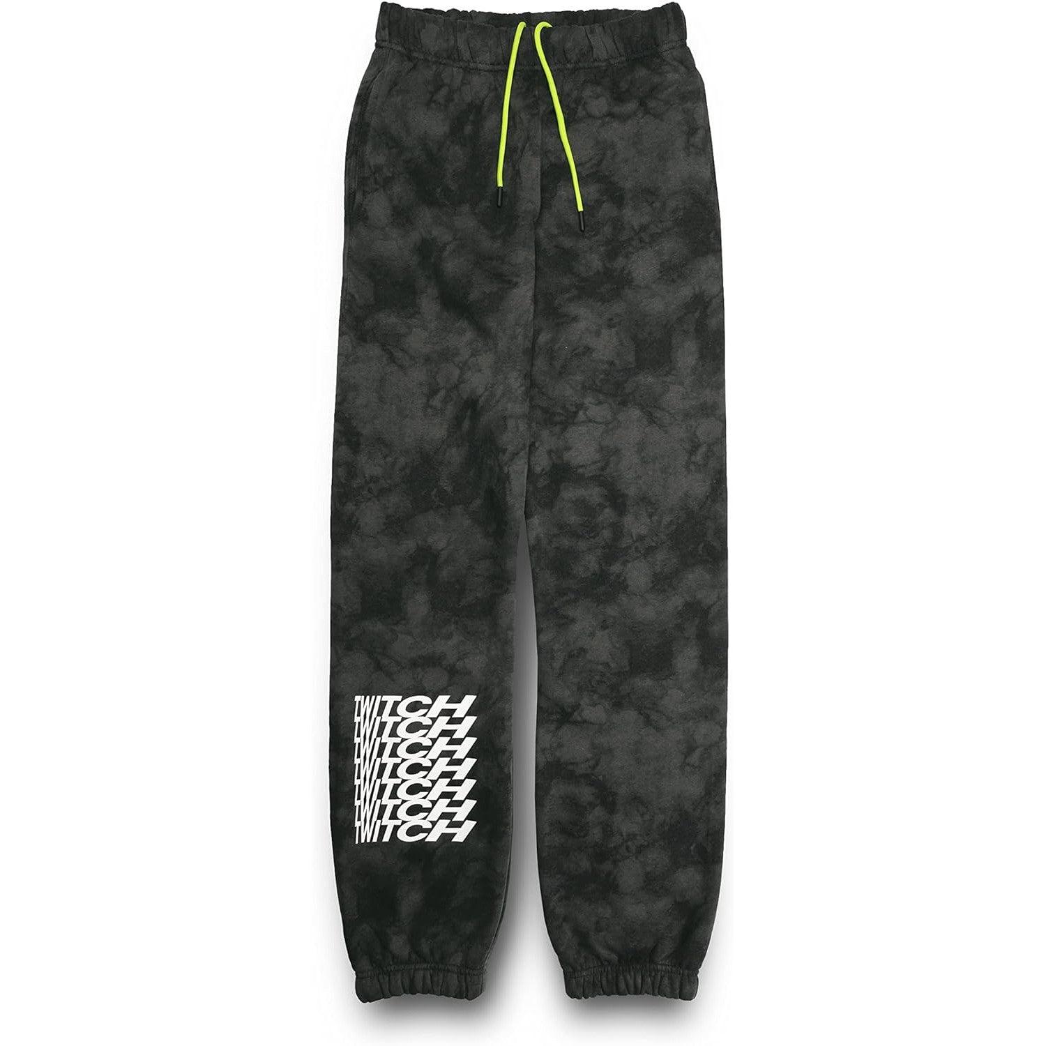 Twitch Jogger Sweatpants Black Wash Trousers With Pockets Pants
