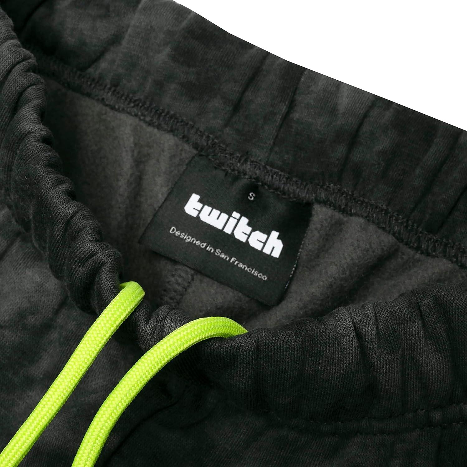 Twitch Jogger Sweatpants Black Wash Trousers With Pockets Pants