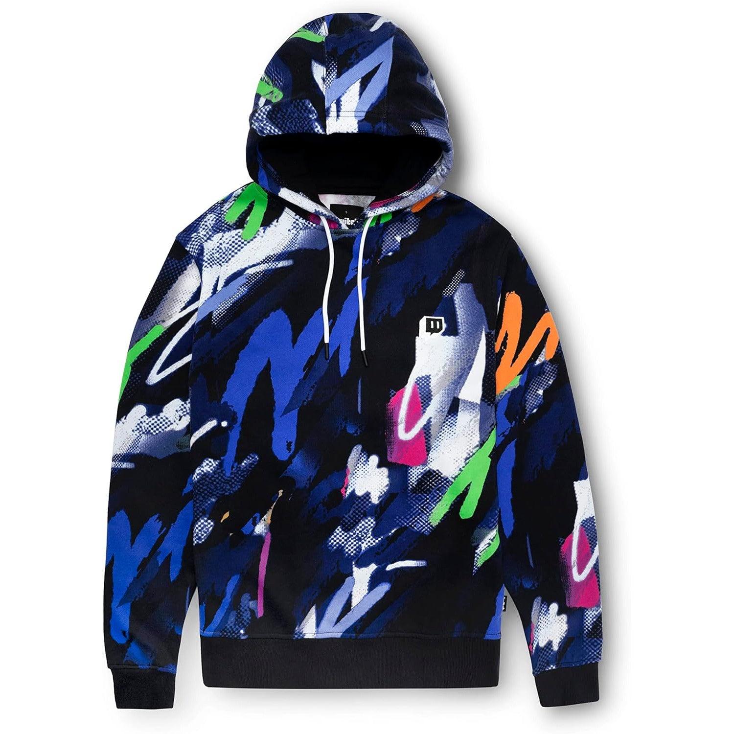 Twitch Multicolor Printed Hoodie Sweatshirt – 80% Cotton - Size L