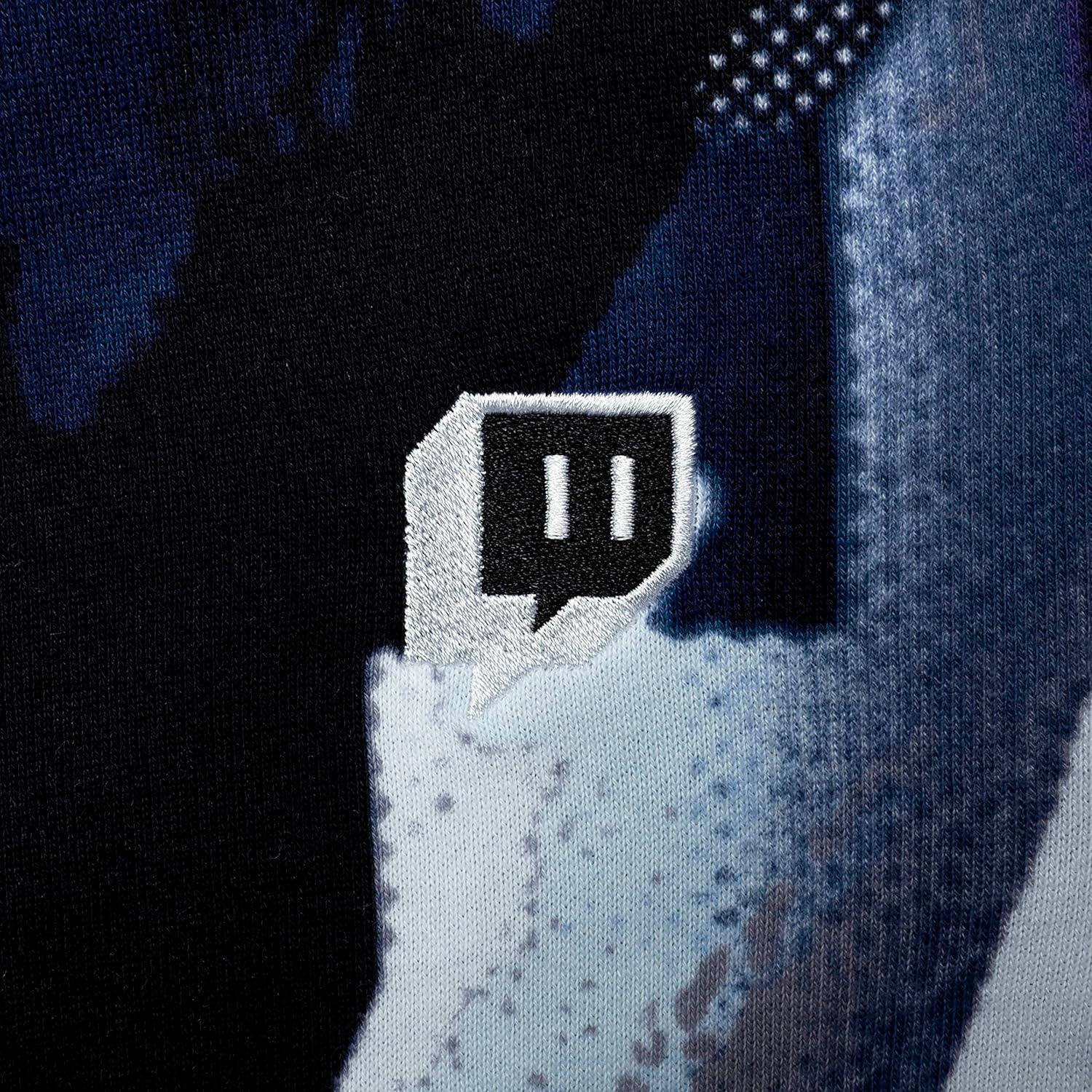 Twitch Multicolor Printed Hoodie Sweatshirt – 80% Cotton - Size L