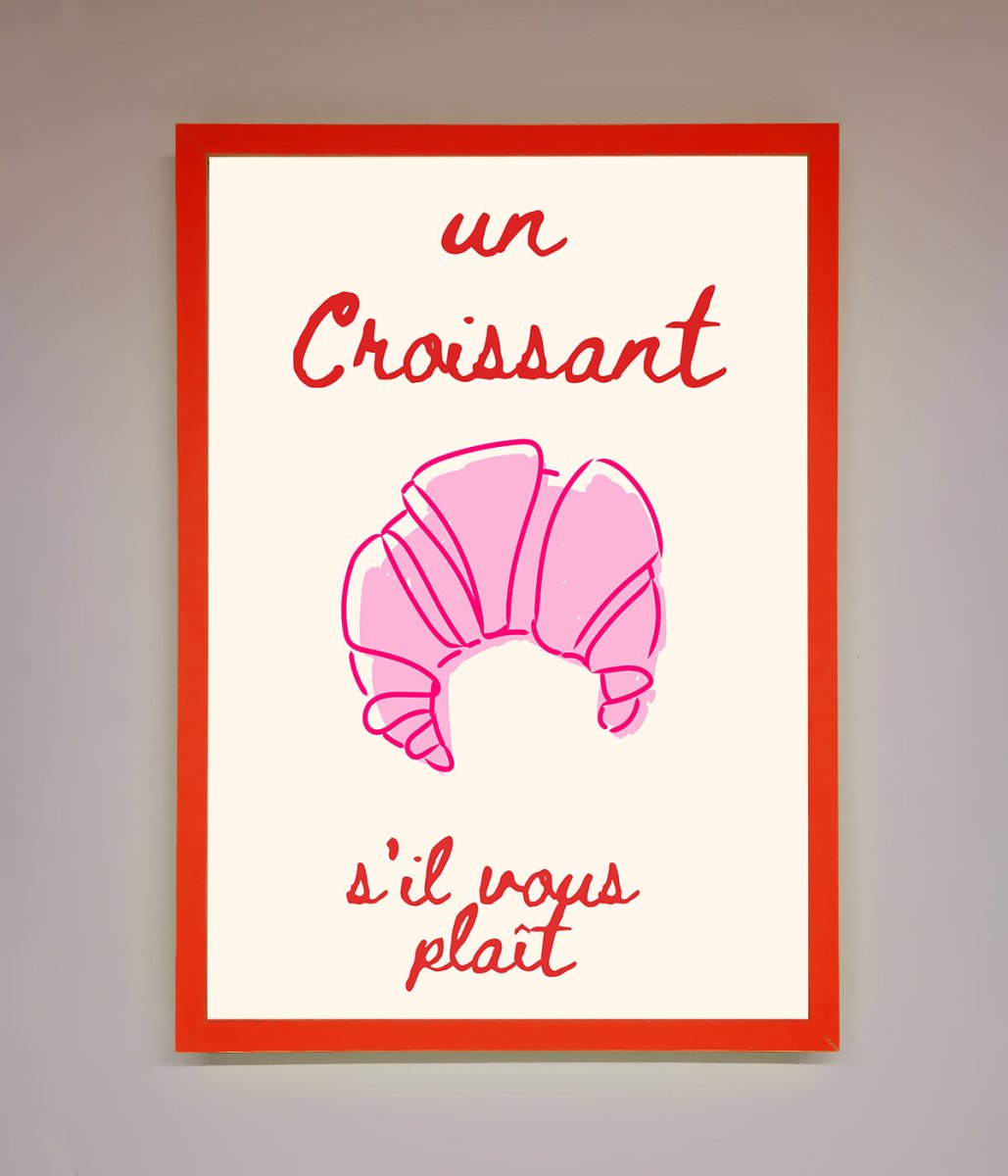 Un Croissant Framed Wall Art - Zestio