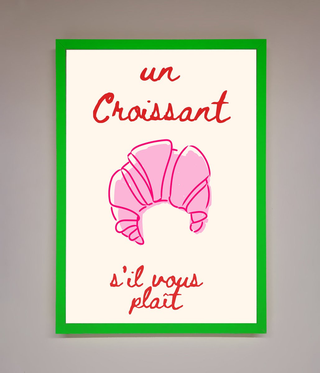 Un Croissant Framed Wall Art - Zestio